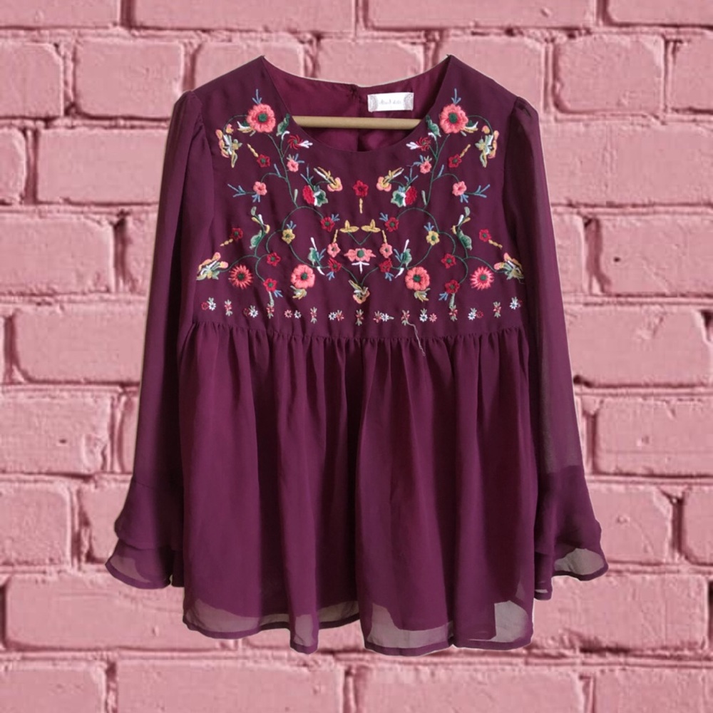 altar’d state floral embroidered blouse